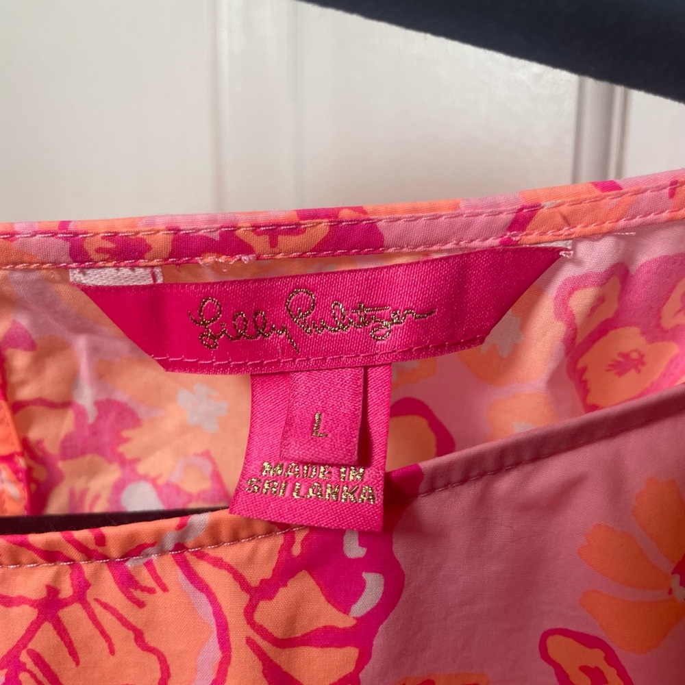 Lilly Pulitzer Barbara Blouse In Mandevilla Baby Days Bloom - Picture 8 of 10